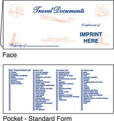 Travel document folder
